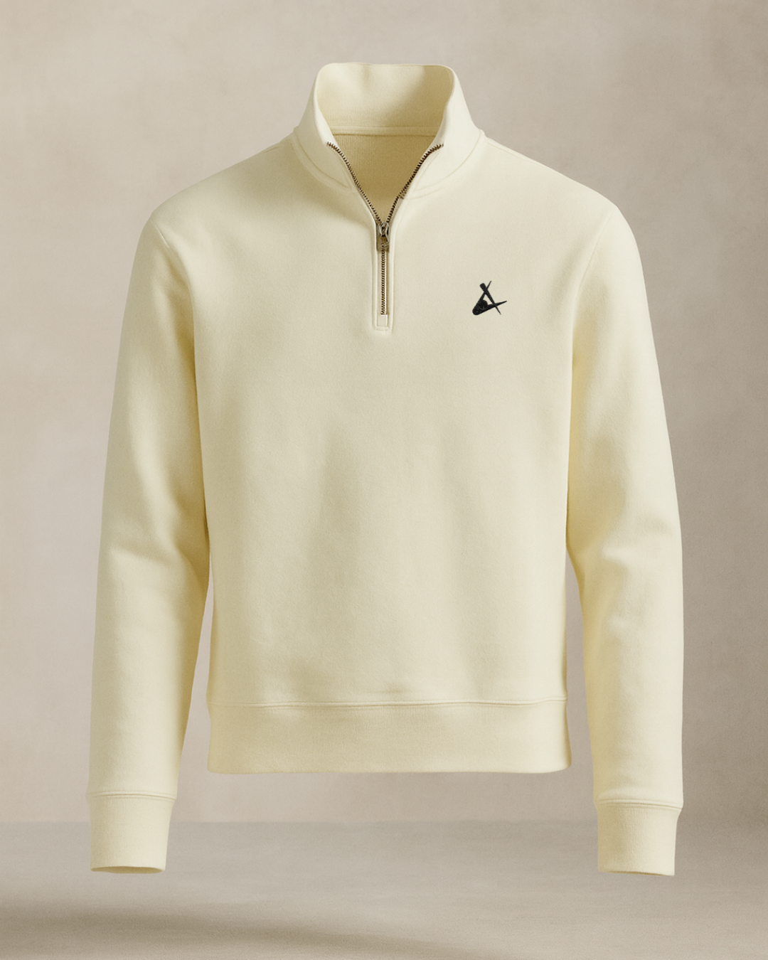 BEIGE QUARTER ZIP